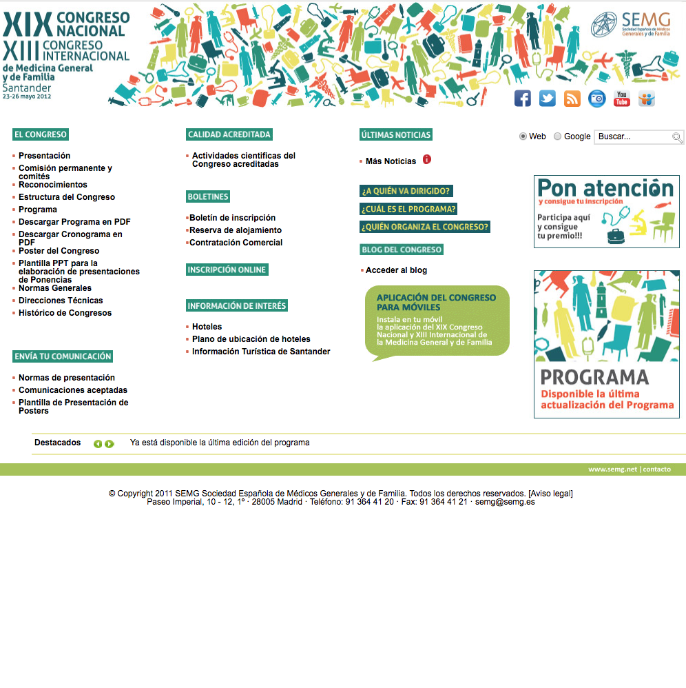 Poster Santander 2012
